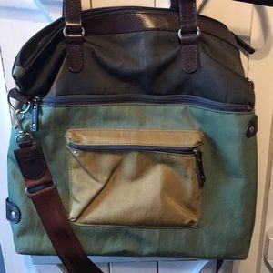 Canvas Purse with short and long strap